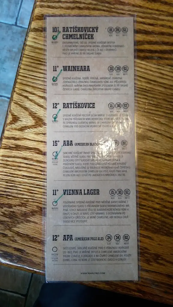 Menu_Restaurace & Pivovar Na Mlýně_Ratíškovice_image_2