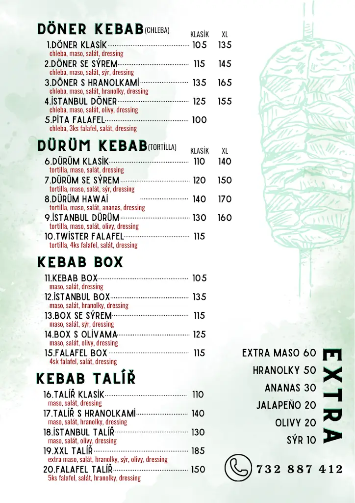 Menu_Kebab & Pizza Veis_Bechyně_image_1