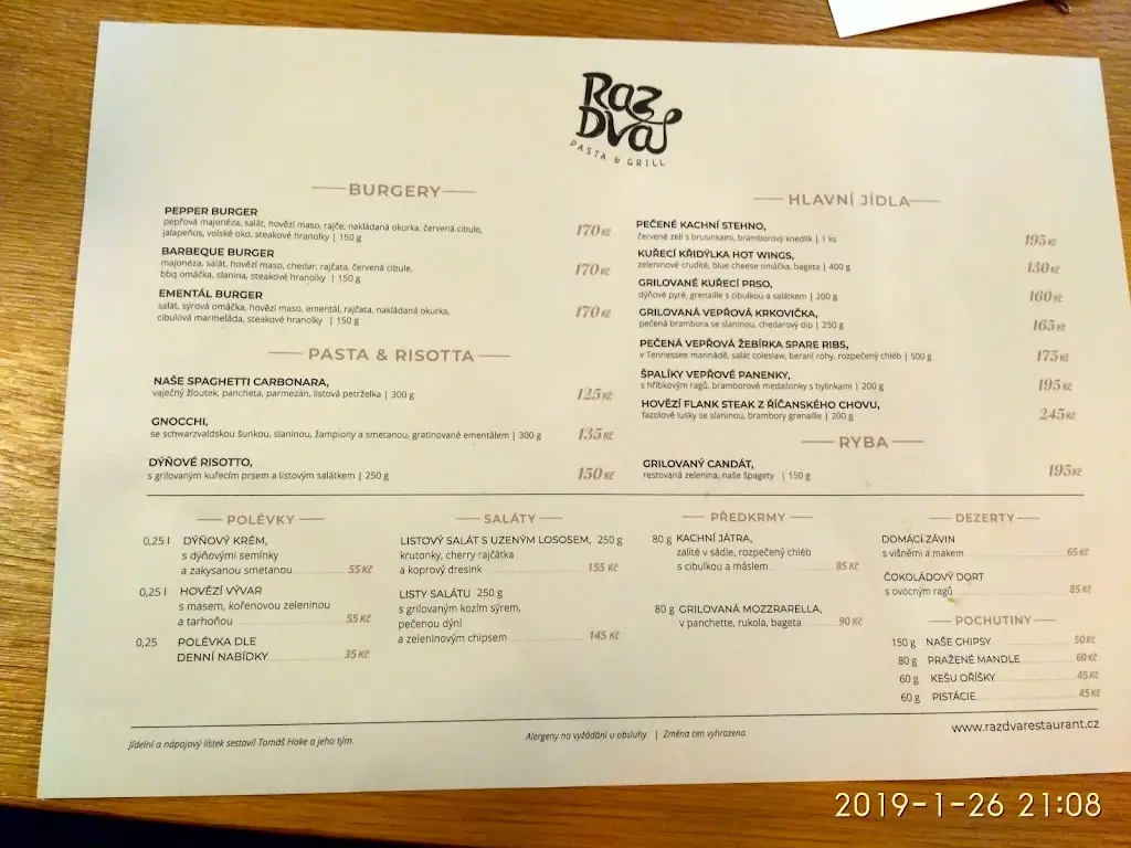 Menu_Raz Dva_Rosice_immagine_2