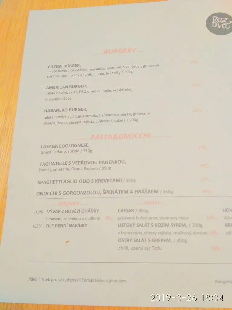 Menu_Raz Dva_Rosice_immagine_3