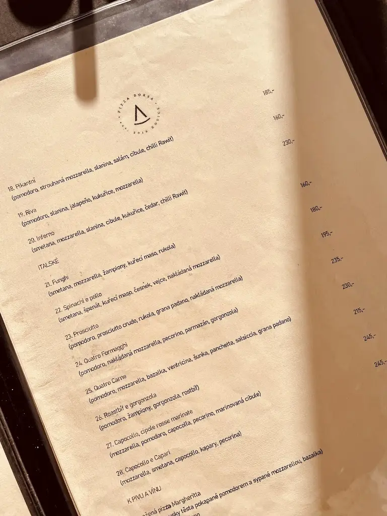 Menu_Restaurace pizza Borsa_Rosice_image_1