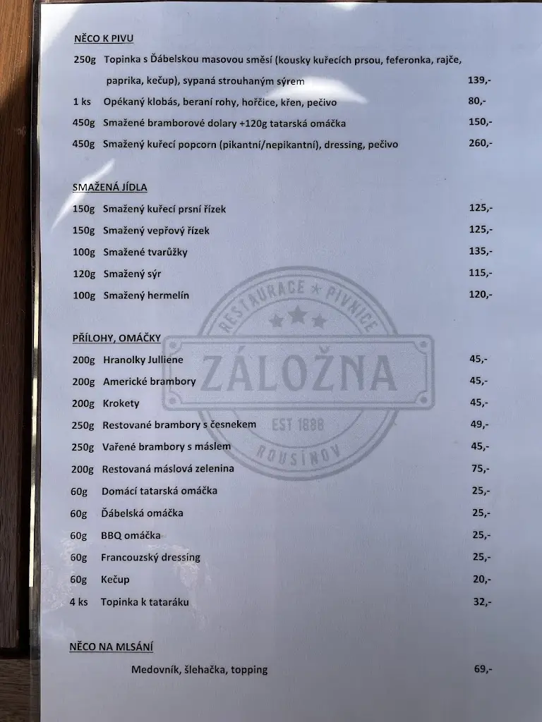 Menu_Restaurace Záložna_Rousínov_image_2