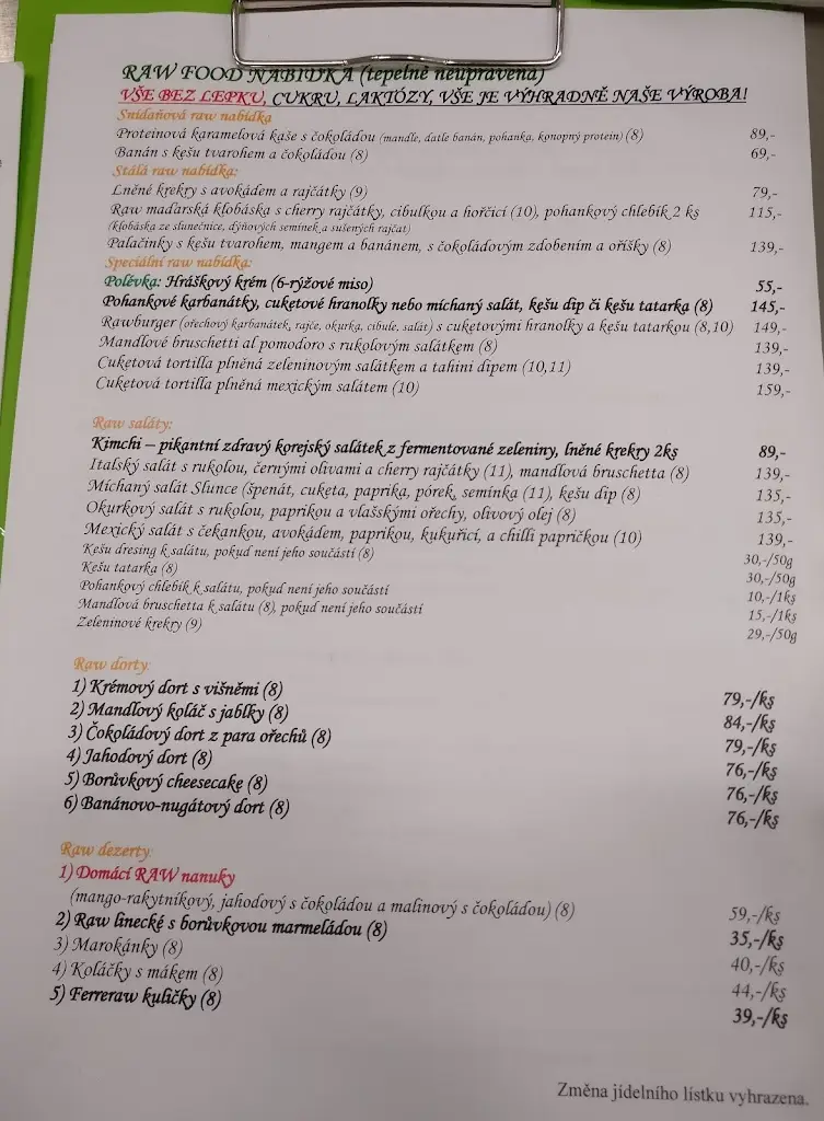Menu_Slunce - Raw a vegan restaurace a kavarna_České Budějovice_image_4