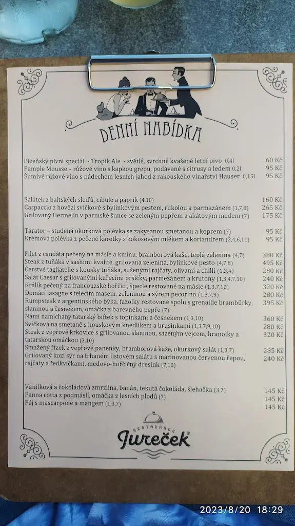 Menu_Restaurace Jureček_Říčany_image_4