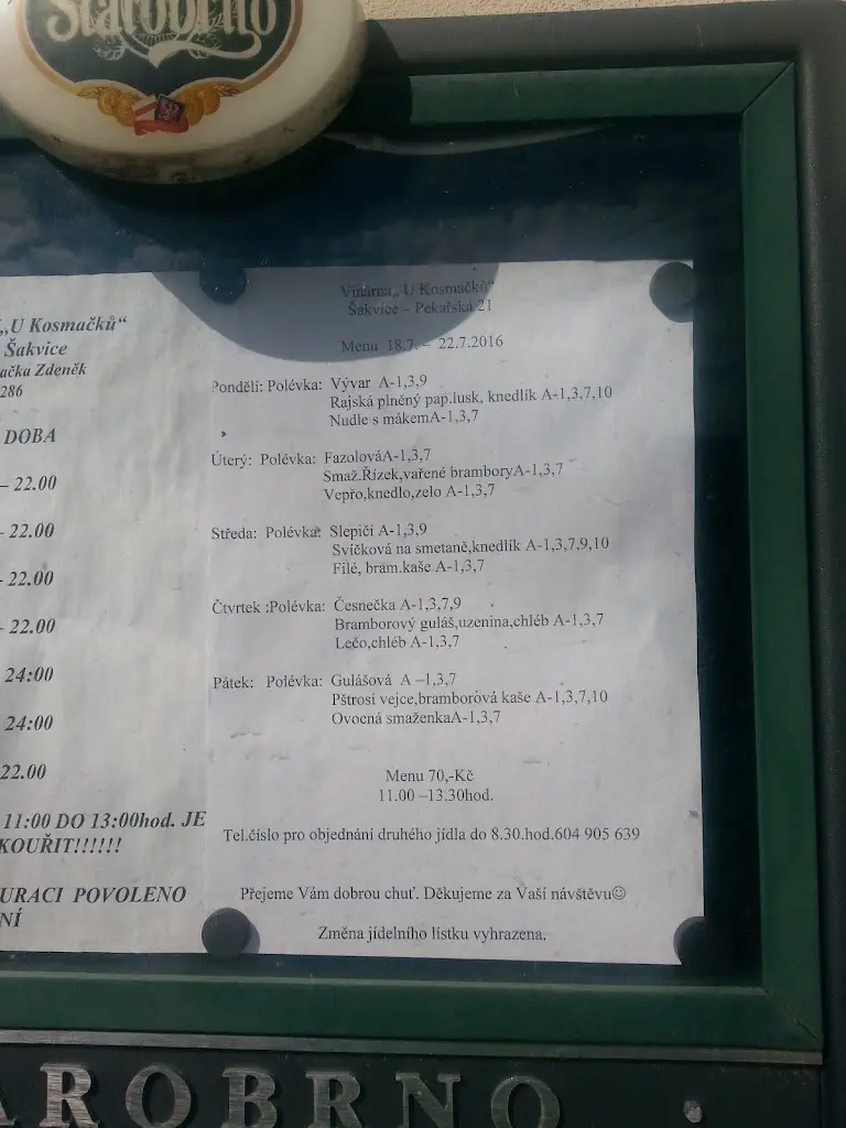 Menu_Restaurace a vinarna U Kosmačků_Šakvice_image_2