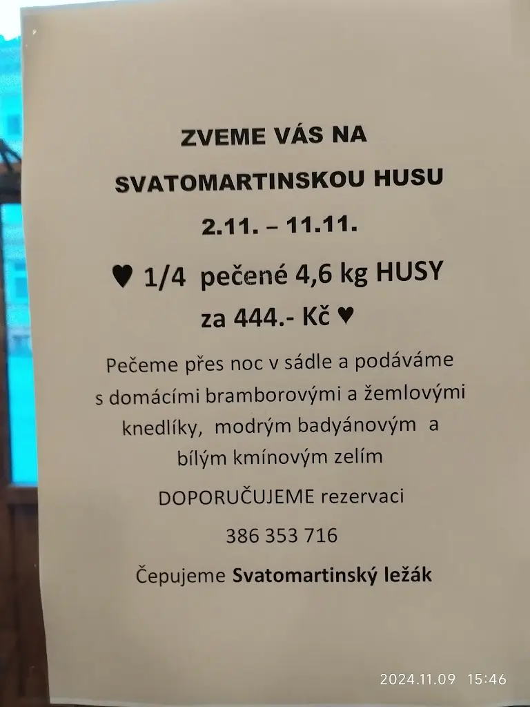 Menu_Hostinec U Černého koníčka_České Budějovice_image_3