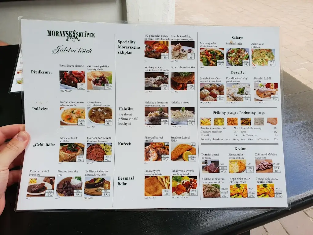 Menu_Moravský sklípek_Šatov_immagine_4