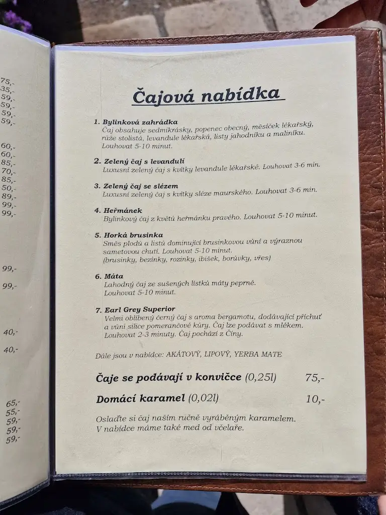 Menu_Zámecká restaurace Austerlitz_Slavkov u Brna_immagine_3
