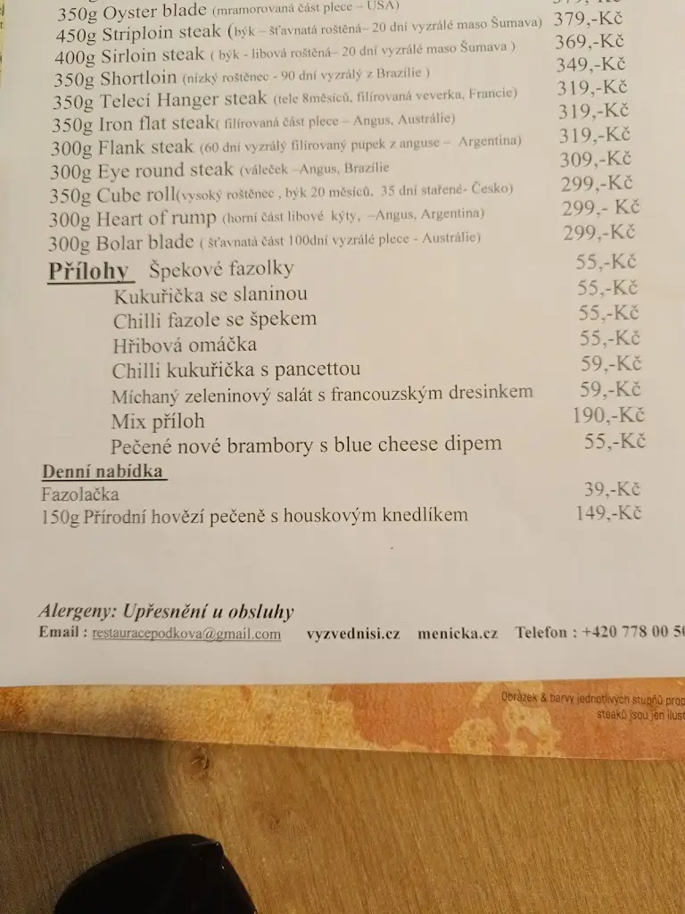 Menu_Restaurace U Podkovy_České Budějovice_image_2