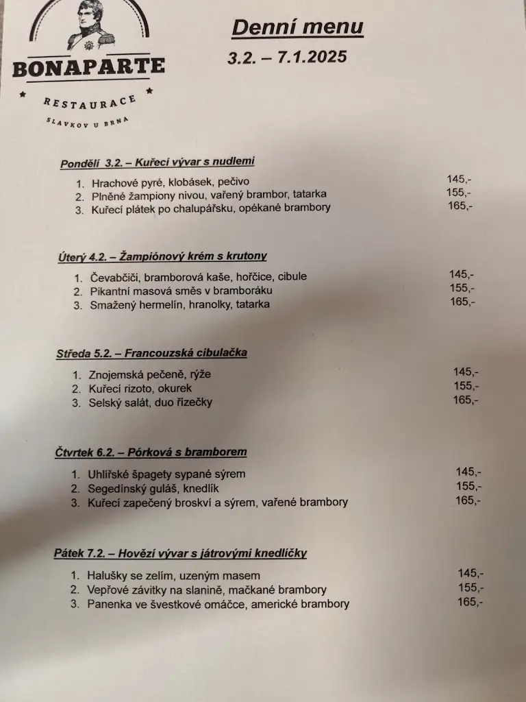 Menu_Restaurace Bonaparte_Slavkov u Brna_image_1