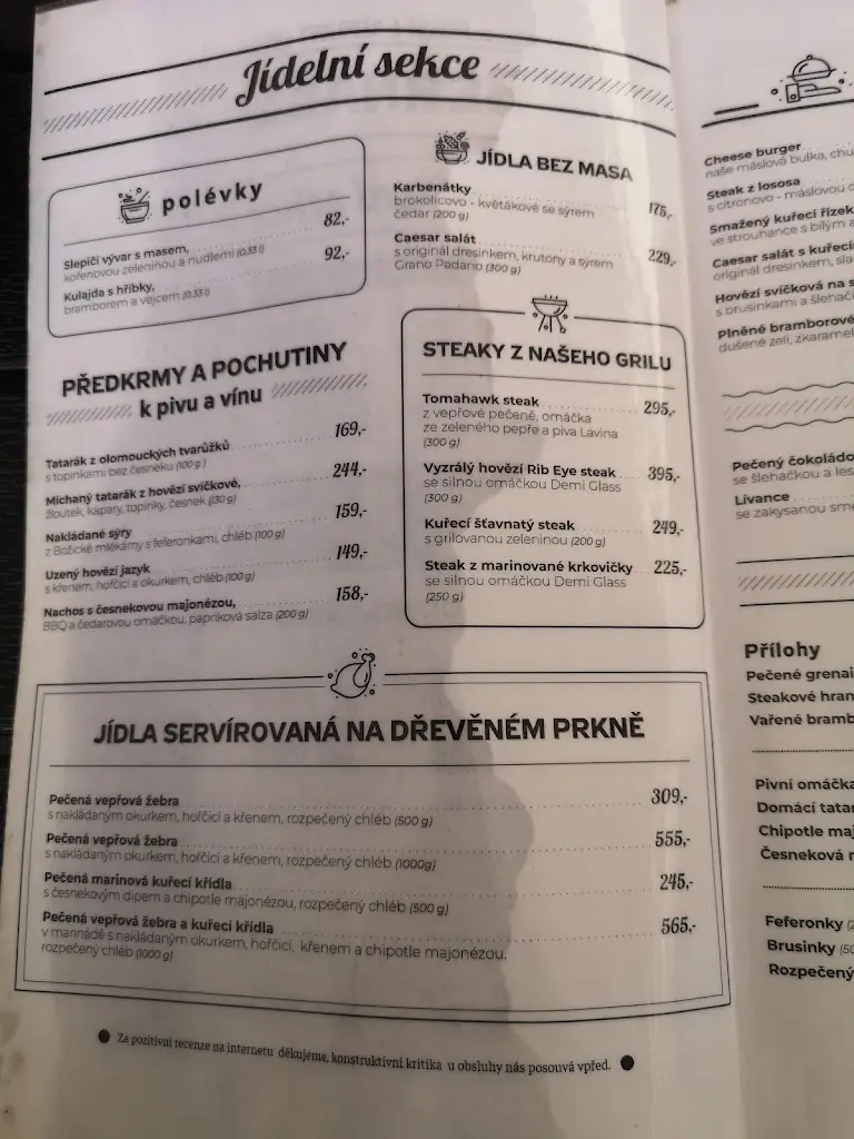 Menu_Bernard Bar Slepičák_Suchohrdly_image_4