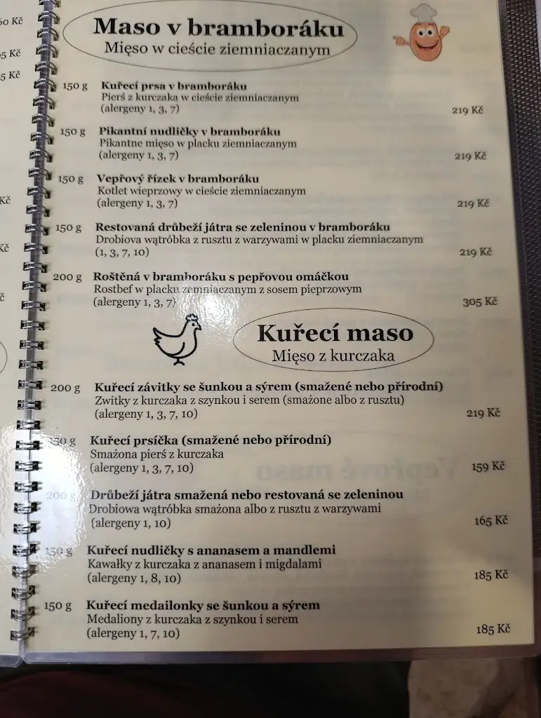 Menu_Restaurace U Bazalů_Tasovice_immagine_3