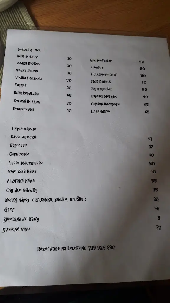 Menu_Hospůdka pod Květnicí_Tišnov_image_1