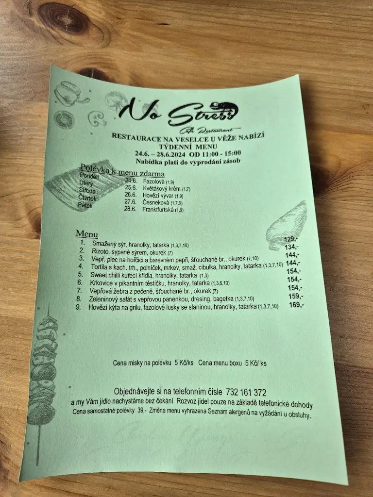 Menu_No Stress Café Restaurant_Troubsko_immagine_4