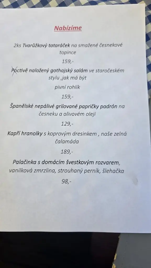 Menu_Restaurace Albero valtice_Valtice_image_1