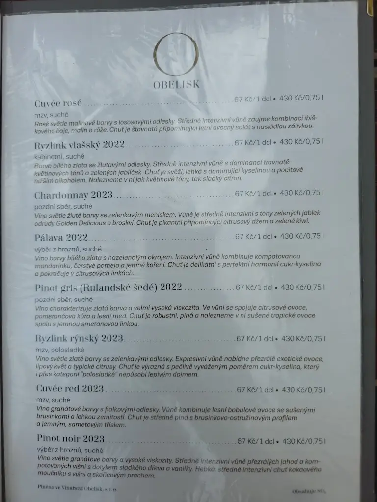 Menu_Restaurace Albero valtice_Valtice_image_2