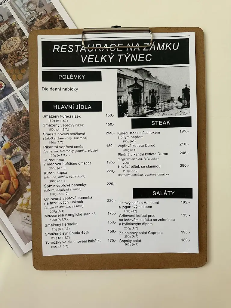 Menu_Restaurace Na Zámku_Týnec_immagine_1