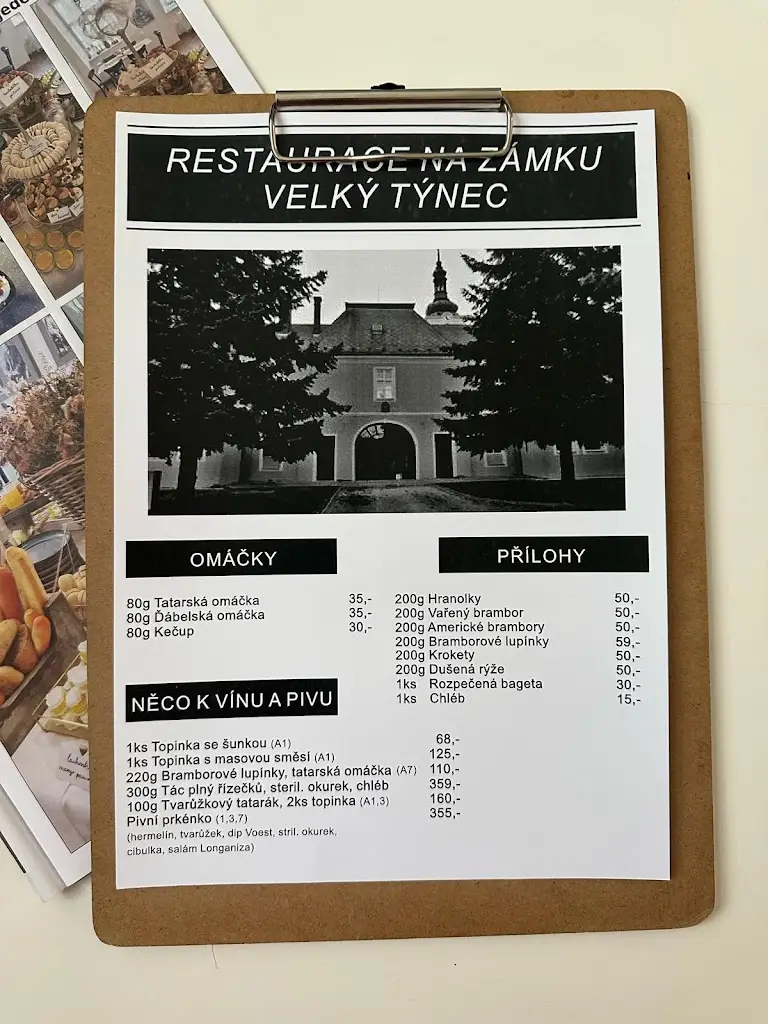 Menu_Restaurace Na Zámku_Týnec_immagine_2
