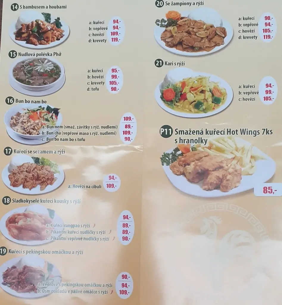 Menu_Pho 999_Týnec_image_1