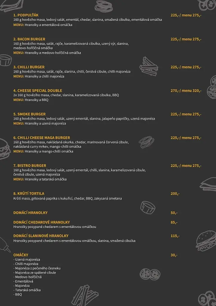 Menu_Burger Bistro Na Zahradě_Velké Bílovice_image_2