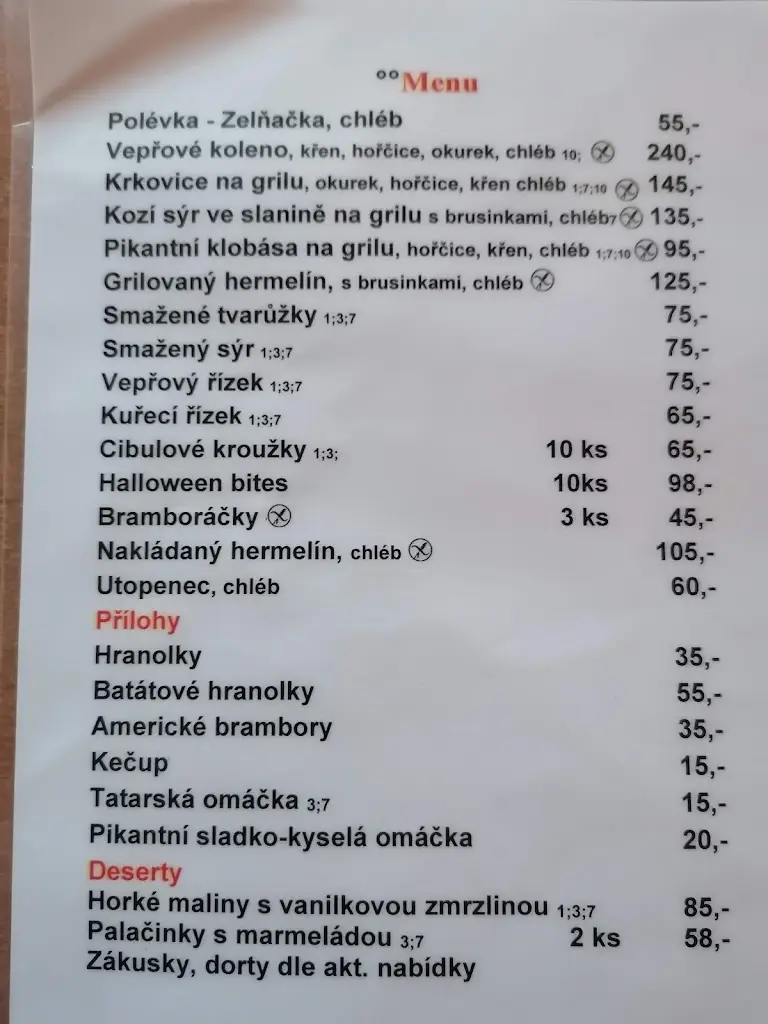 Menu_Občerstvení Na Sklepě_Velké Bílovice_image_3