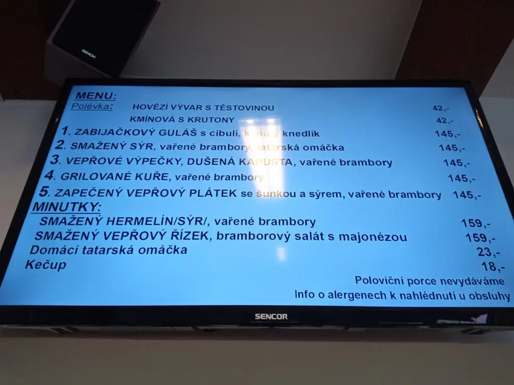 Menu_Restaurace - Jídelna Poláchová Anežka_Velké Bílovice_image_1