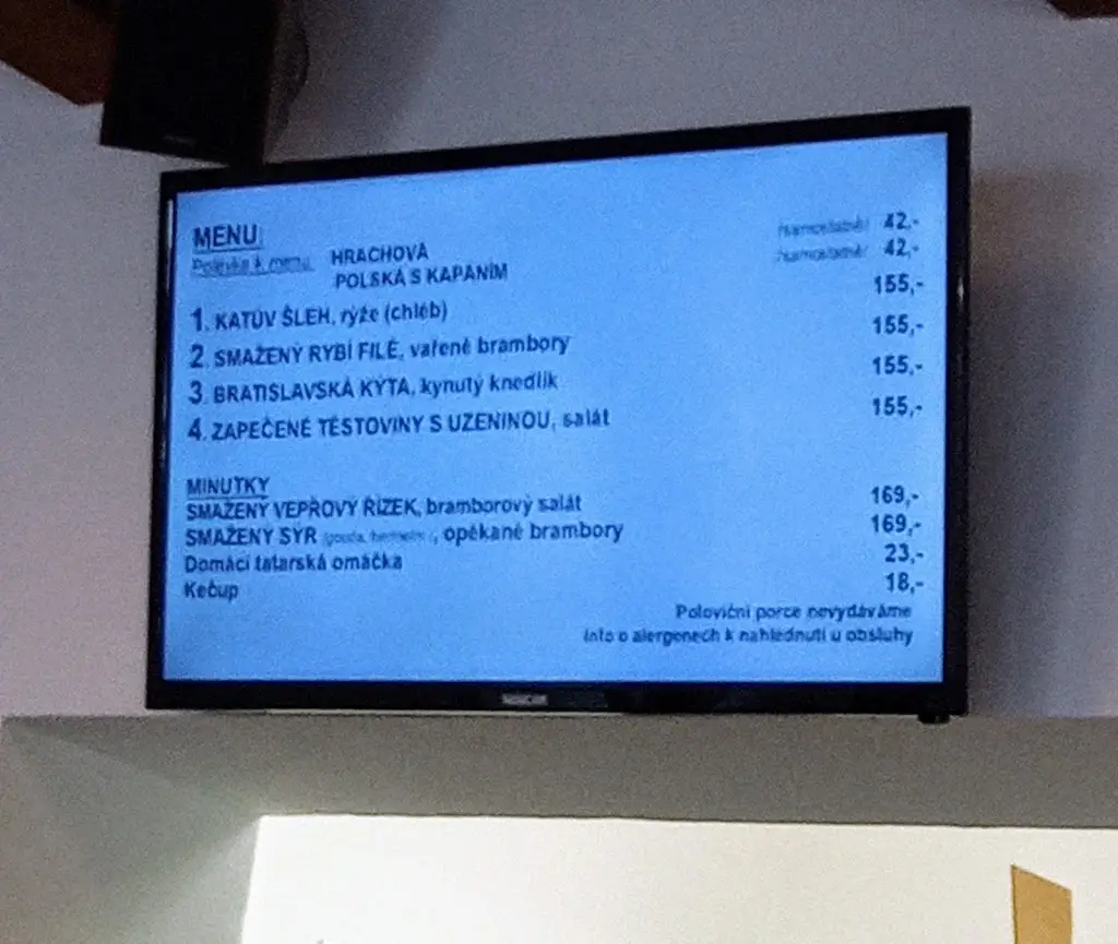 Menu_Restaurace - Jídelna Poláchová Anežka_Velké Bílovice_image_4