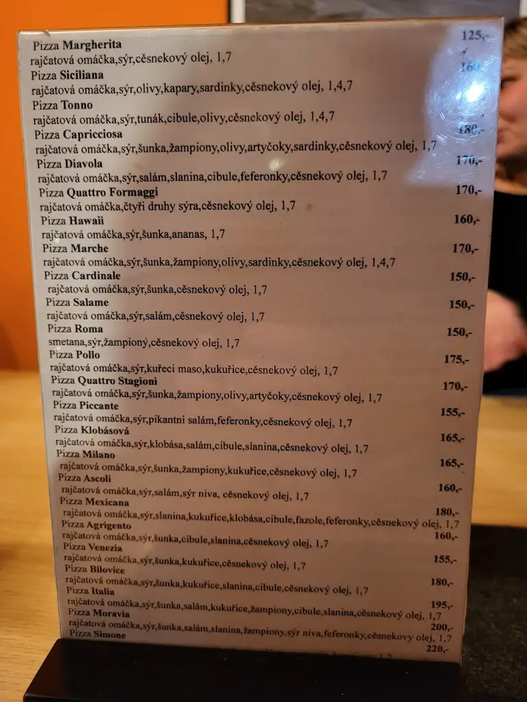 Menu_Pizzerie Italia_Velké Bílovice_image_1