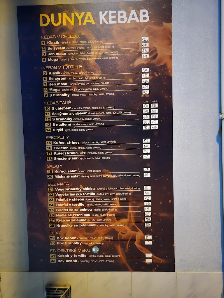 Menu_Dunya Kebab_Velké Bílovice_image_2