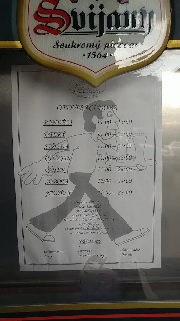 Menu_PENZION A HOSPŮDKA U VÁCLAVA_Veverská Bítýška_image_1