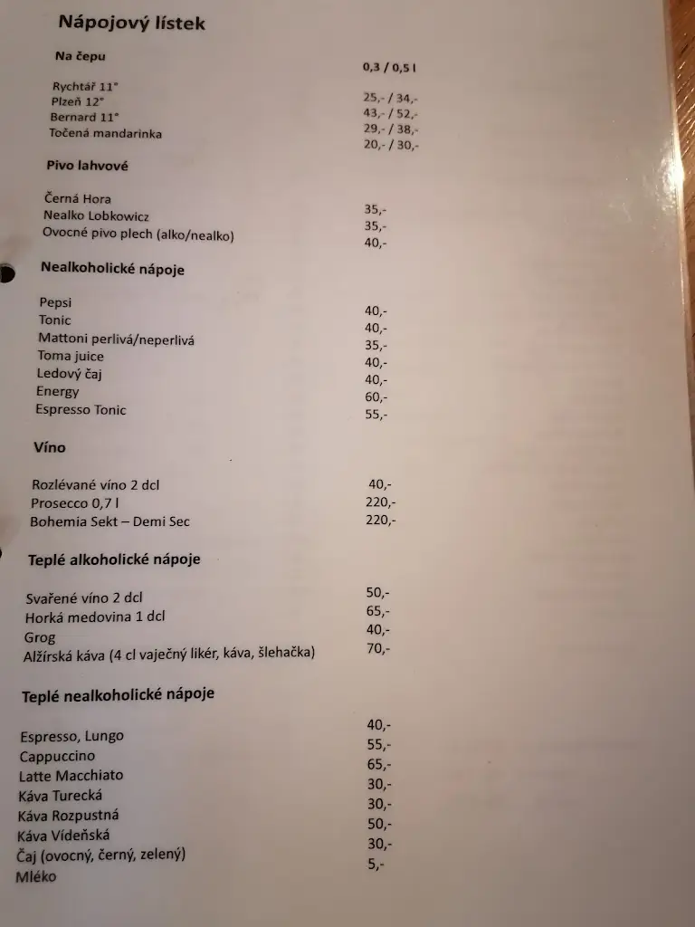 Menu_Restaurace U Pavlíčků_Veverská Bítýška_image_1