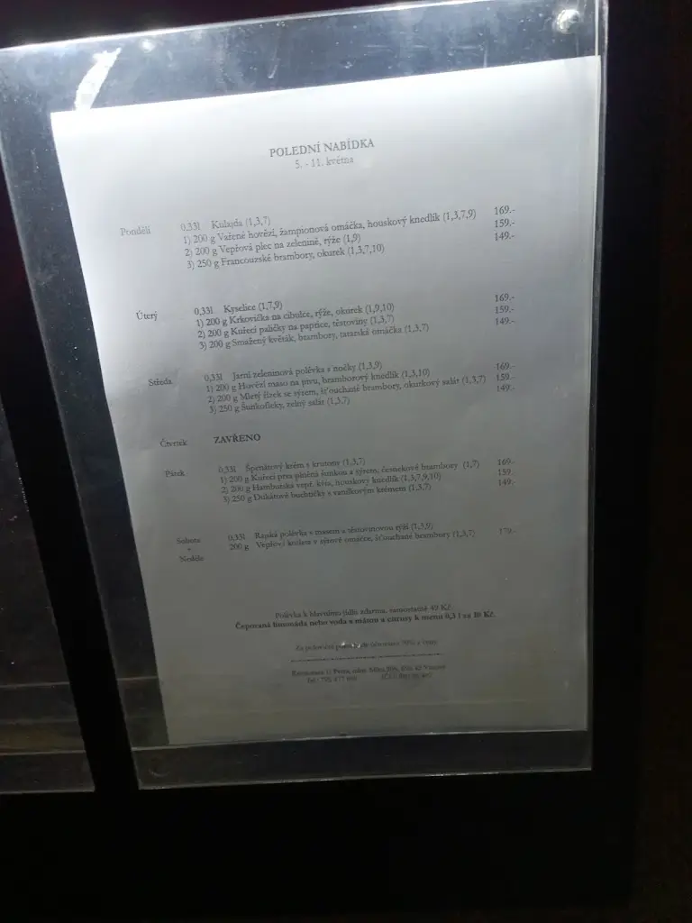 Menu_Restaurace U Petra_Vracov_image_1