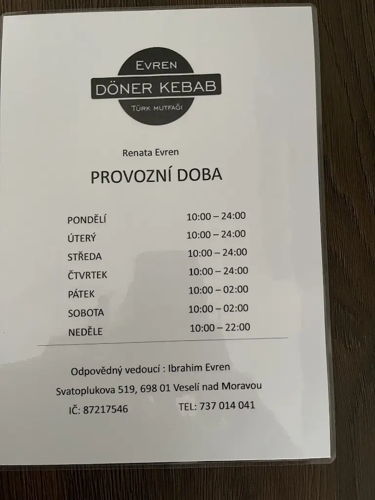Menu_Evren Kebab Veselí nad Moravou_Veselí nad Moravou_image_3
