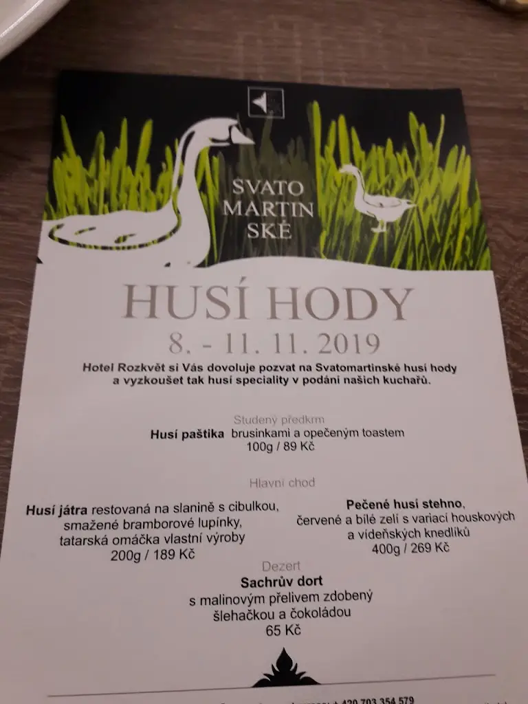 Menu_Hotel Rozkvět_Veselí nad Moravou_image_2