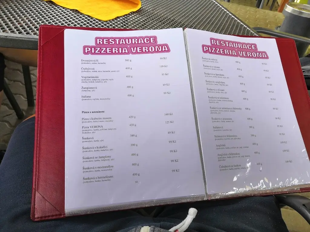 Menu_Restaurace Pizzerie Verona_Veselí nad Moravou_image_1