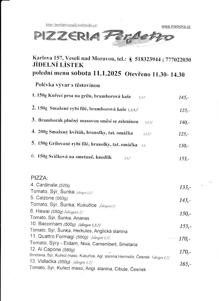Menu_Pizza Perfetto_Veselí nad Moravou_image_2