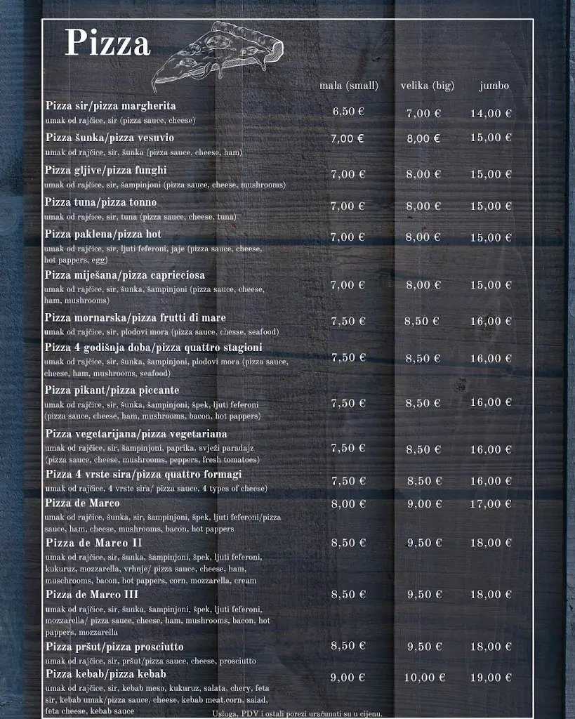 Menu_Pizzeria D-dinamo Vrbovec_Vrbovec_immagine_1