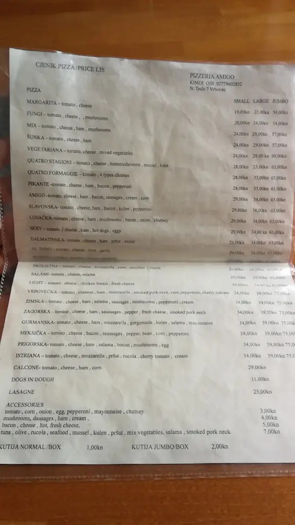 Menu_Pizzeria Amigo_Vrbovec_image_2