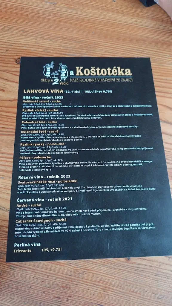 Menu_Koštotéka_Zaječí_immagine_1