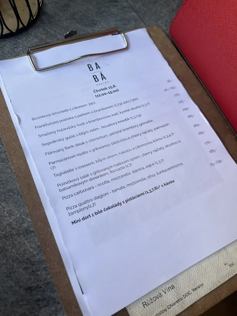 Menu_Babá cucina_Zbraslav_image_1