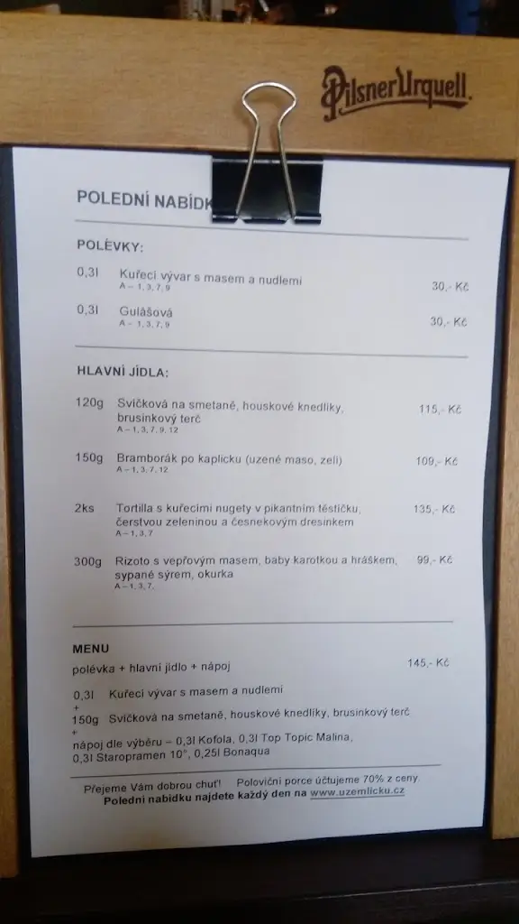 Menu_Restaurace U Žemličků_Zbraslav_immagine_3