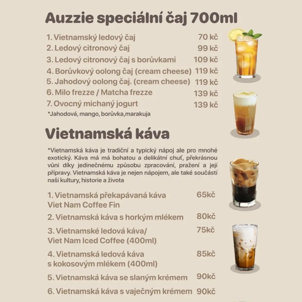 Menu_Auzzie - Bistro a Bubble Tea_Zbraslav_image_2