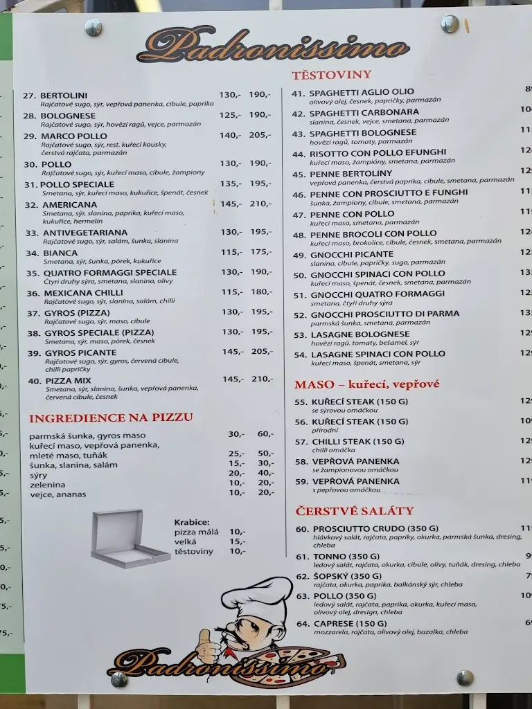 Menu_Pizza Padronissimo_Zbraslav_image_3