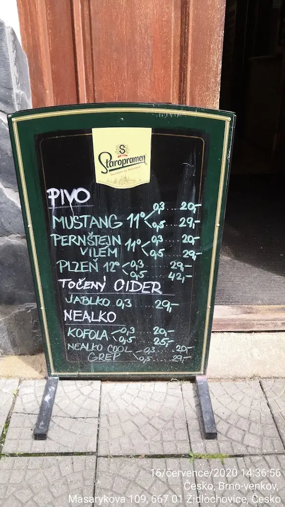 Menu_Restaurace a pension Pavir_Židlochovice_immagine_3