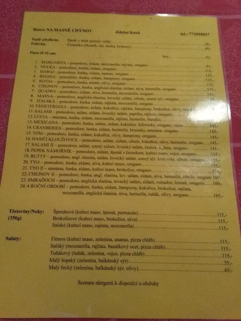Menu_Bistro Na Masně_Chýnov_image_2