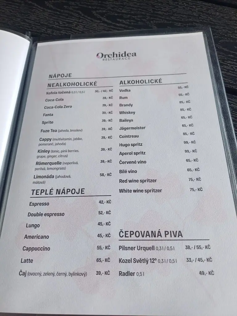 Menu_Restaurace Orchidea_Aš_immagine_1
