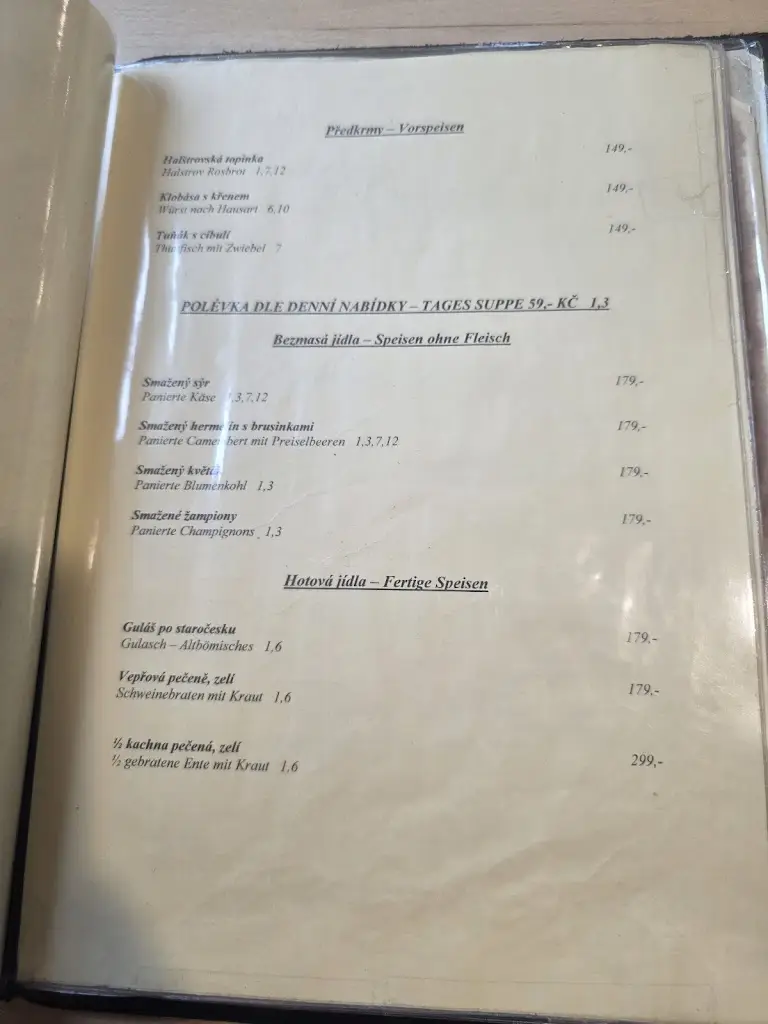 Menu_Restaurace -Pension Magdalena_Aš_image_3