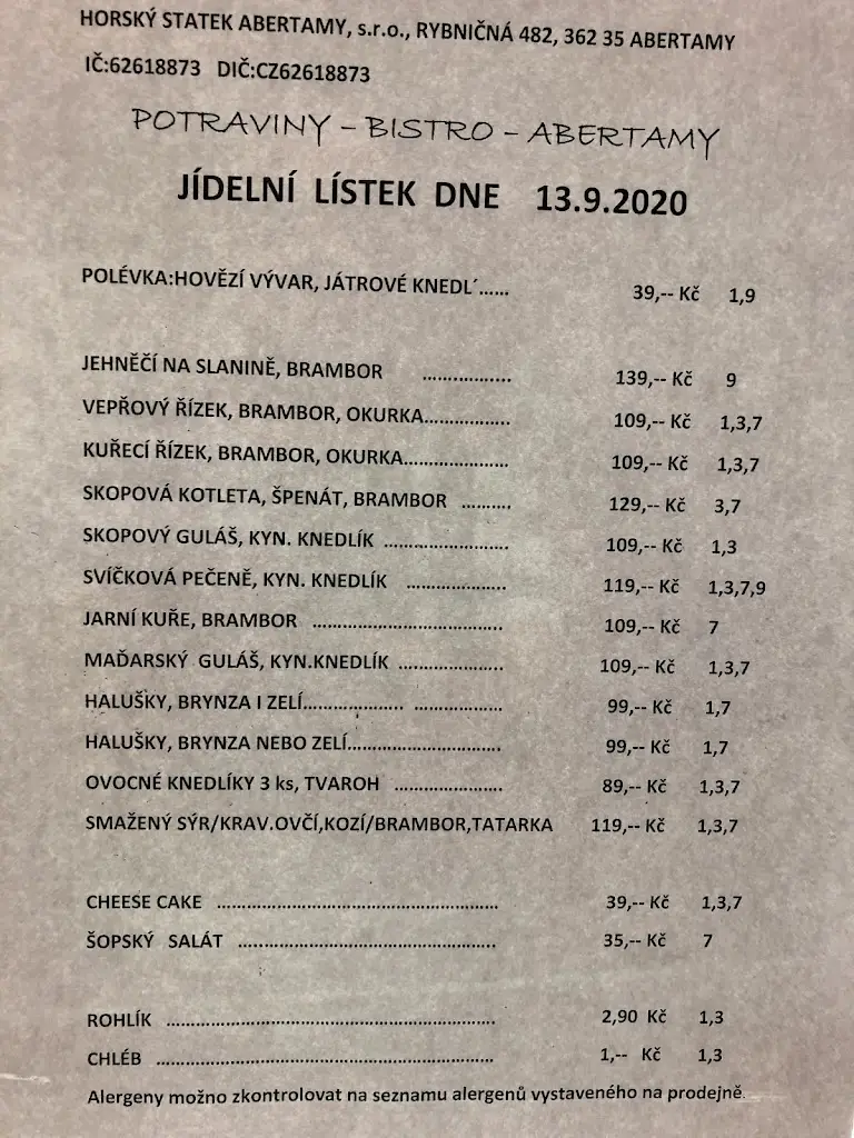 Menu_Bistro s řeznictvím a sýrárnou_Abertamy_image_2