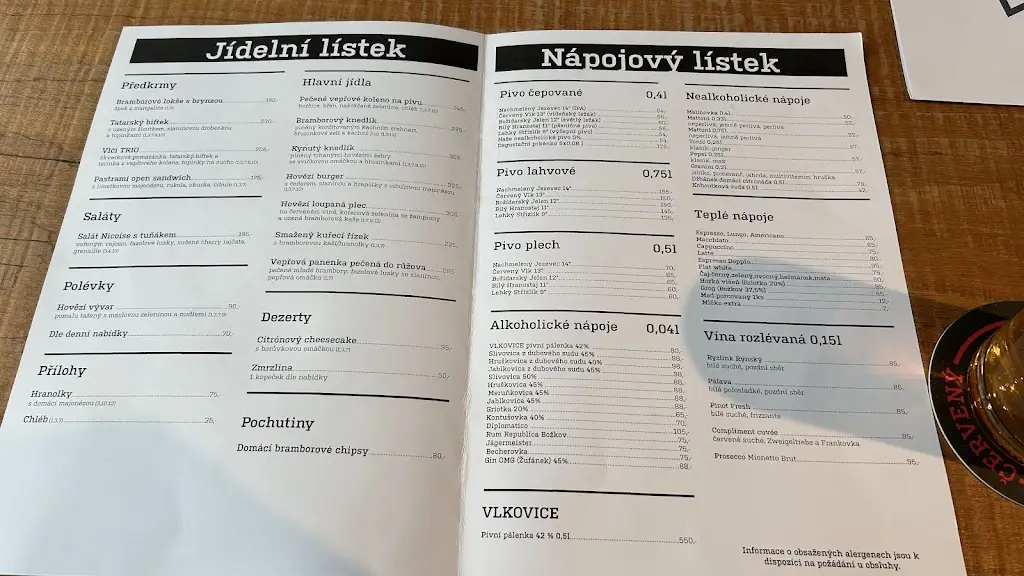 Menu_Pivovar Červený Vlk_Abertamy_image_2