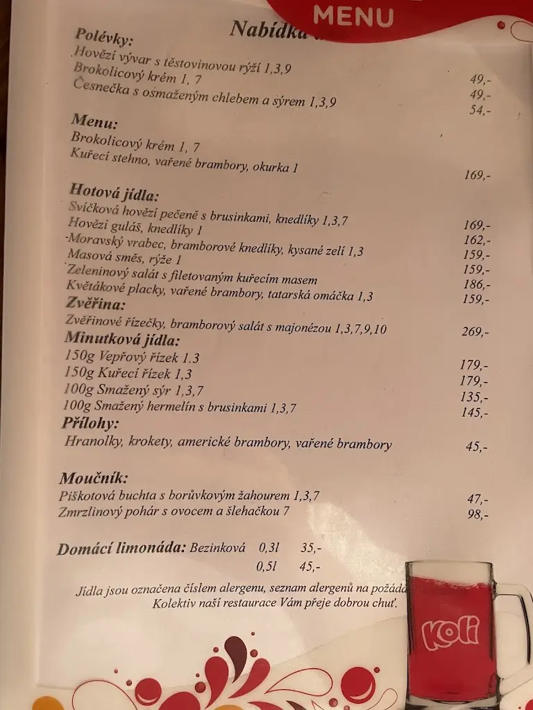 Menu_Restaurace U Vaňků_Chýnov_image_1
